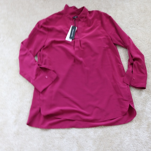 Elegant Burgundy Blouse - Picture 1 of 7